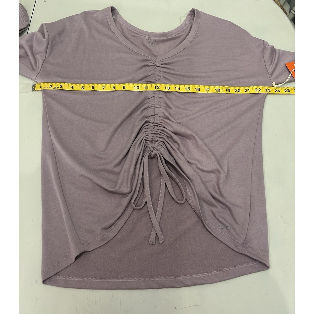Freely Women's Willow Ruched Drawstring Pullover Top Size XL Lounge Athleisure - Picture 8 of 9